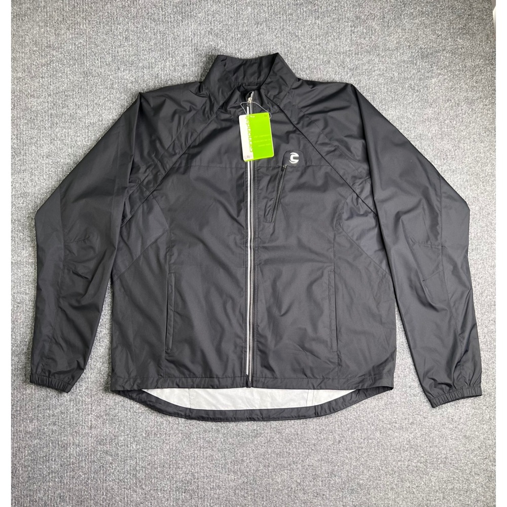 Cannondale Morphis Jacket Mens 2XL Black Cycling Windbreaker‎ Reflective 1M323XX